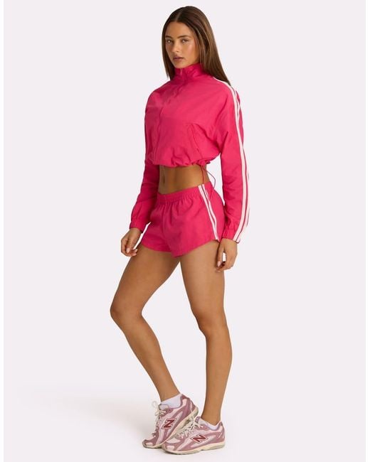 BO+TEE Red Bo+tee Elasticated Waist Mini Shorts