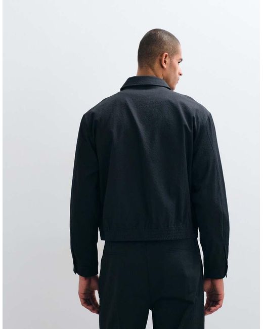 ASOS Blue Smart Blouson Jacket for men