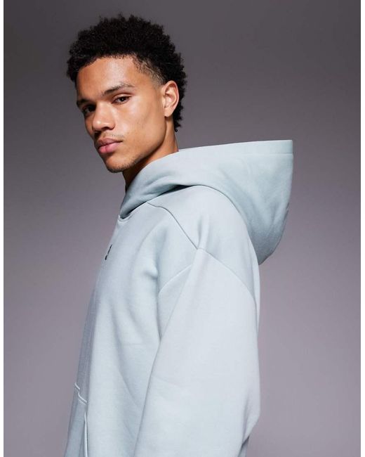 Adidas Originals Gray Adidas Training Power Oversized Hoodie for men