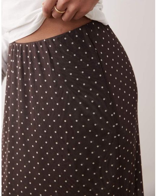 JJXX Natural Mesh Midi Skirt