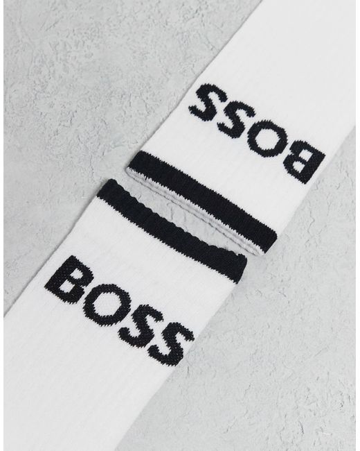 Boss White 6-Pack Socks for men