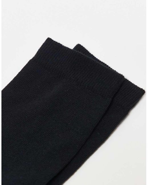 ASOS Black 5 Pack Cotton Rich Socks for men