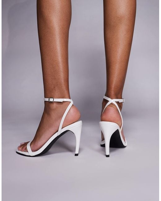 Public Desire Purple Selene Barely There Heeled Sandals