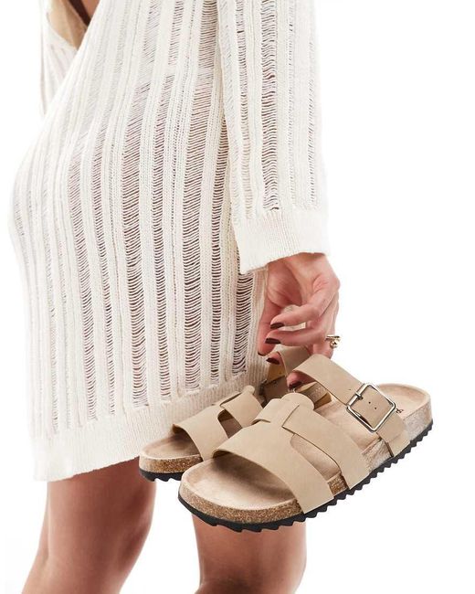 Asos Design Wide Fit Asos Design in het Natural
