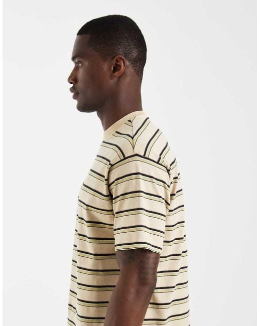Levi's White Striped Workwear Pocket T-Shirt for men