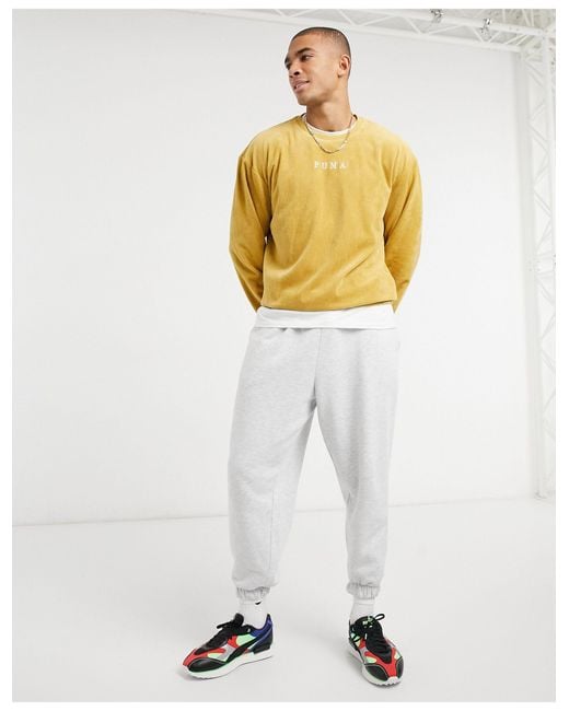 PUMA – cord-sweatshirt in Gelb für Herren | Lyst DE