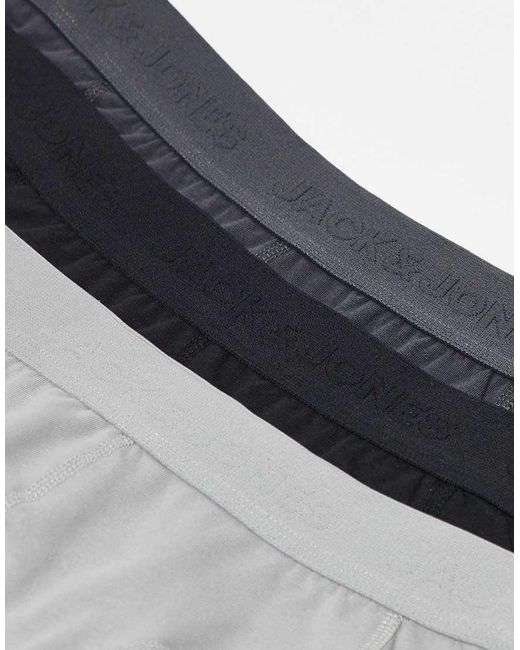 Jack & Jones Blue 3 Pack Trunks for men