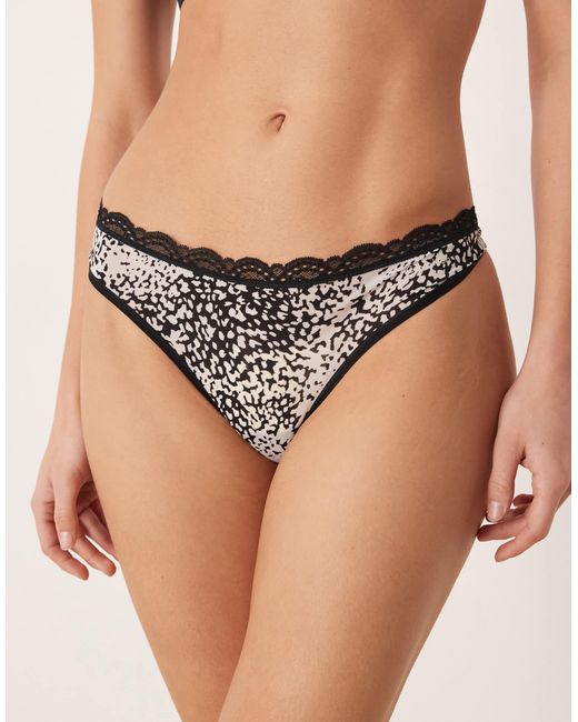 Calvin Klein Black Microfiber Stretch Thong
