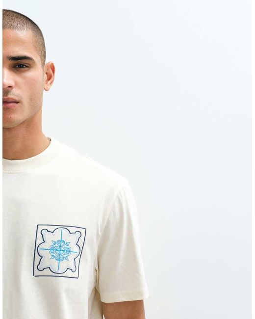 Threadbare White Back Print T-shirt for men