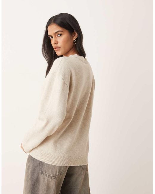 Vila Natural Oversized Knitted Jumper