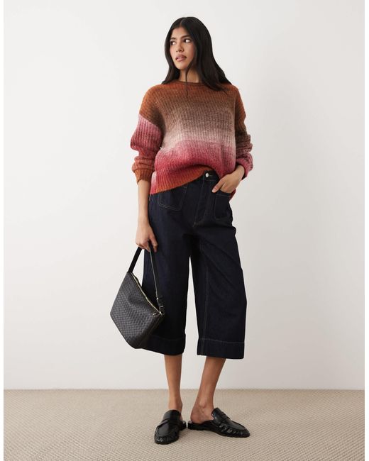 Pull ras Cotton On en coloris Red