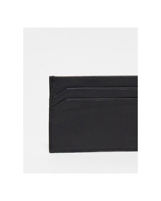 French Connection White Fcuk Leather Cardholder With Large Logo for men
