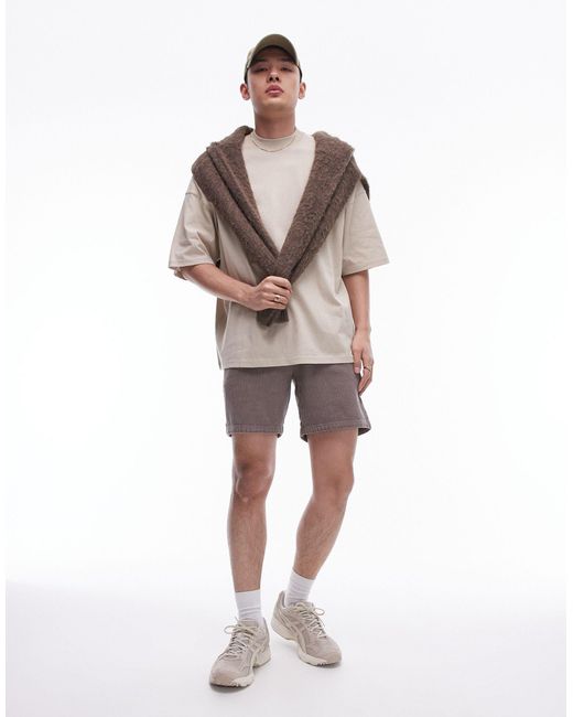 Topman Gray Extreme Oversized Fit T-shirt for men
