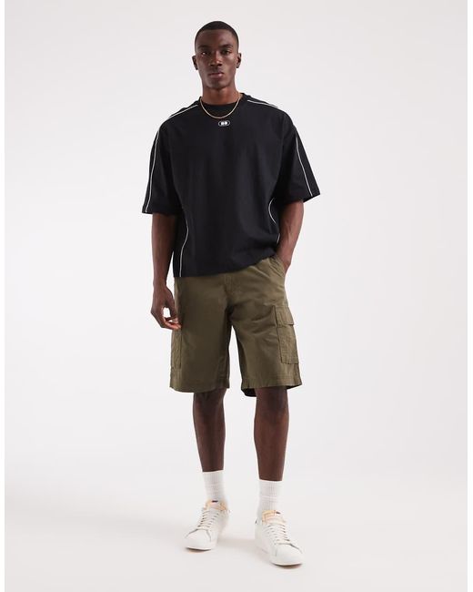 ASOS Black Boxy Oversized T-shirt With Kyoto Graphic for men