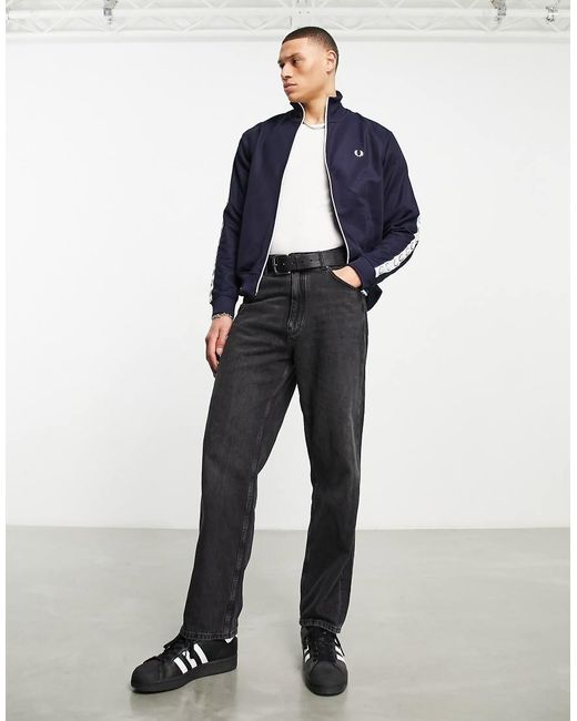 Fred Perry Blue Taped Track Jacket for men