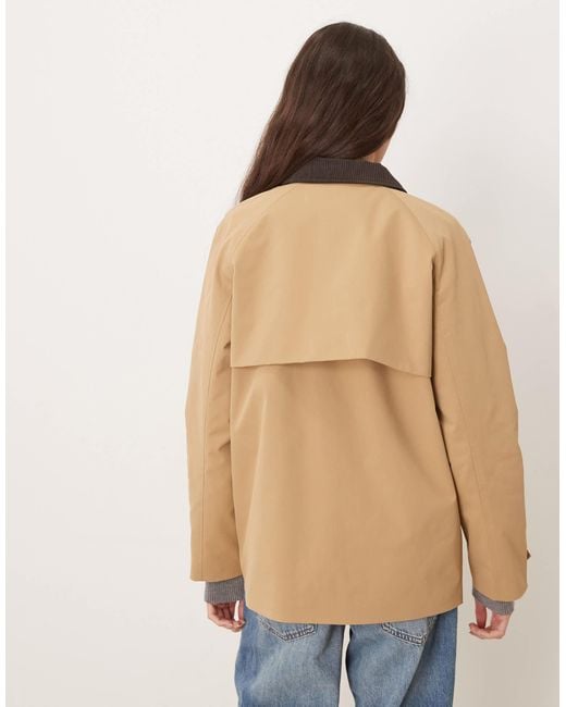 Jdy Natural Cord Collar Barn Jacket