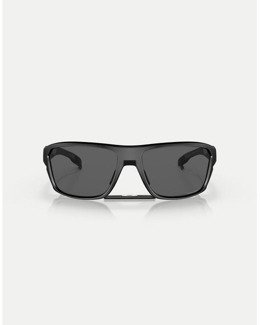 Oakley Multicolor Split Shot Rectangle Polarised Sunglasses With Mirrored Lens for men