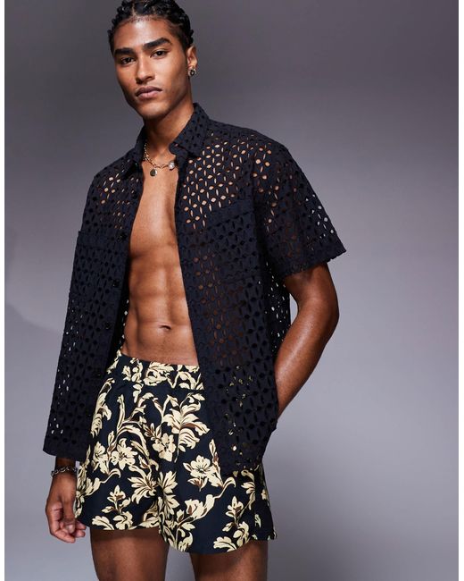 Short ASOS pour homme en coloris Blue