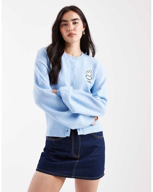 Daisy Street Blue X Miffy Baby Shirred Cardigan