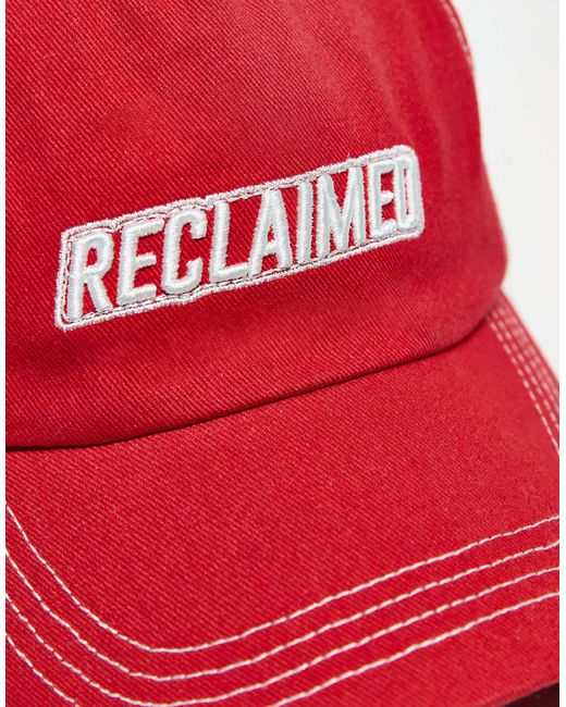 Reclaimed (vintage) Red Unisex Logo Cap