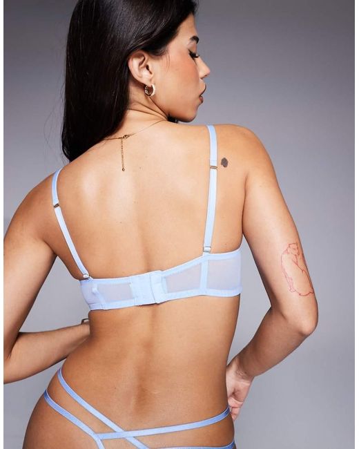Ann Summers Blue Untold Desire Non Padded Plunge Bra