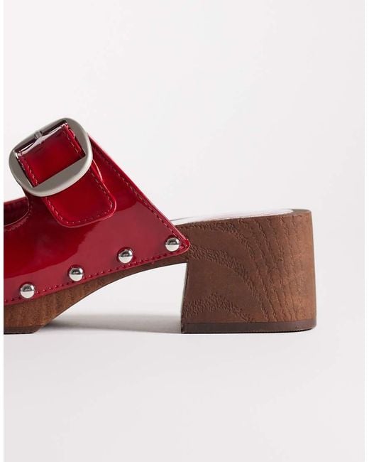 Glamorous Red Clogs