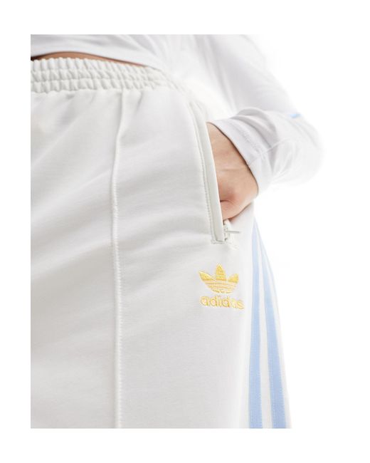 Adidas Originals White – trainingshose mit 3-streifen-design