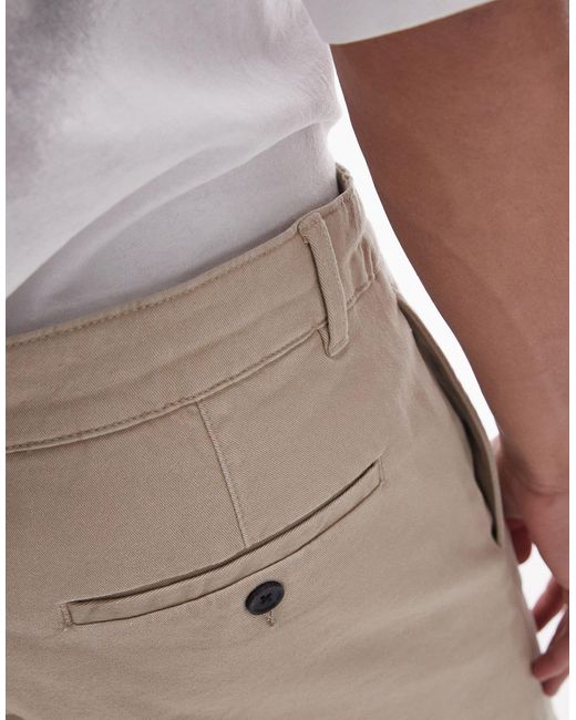 Topman – 2er-pack eng geschnittene chino-shorts in Gray für Herren