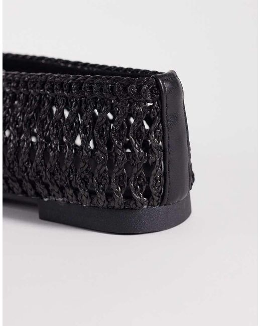 ASOS Black Lioness Weave Ballets