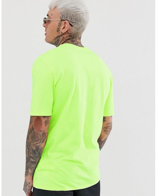 Nike Cotton Oversized Neon Logo T-shirt in Green for Men | Lyst Australia