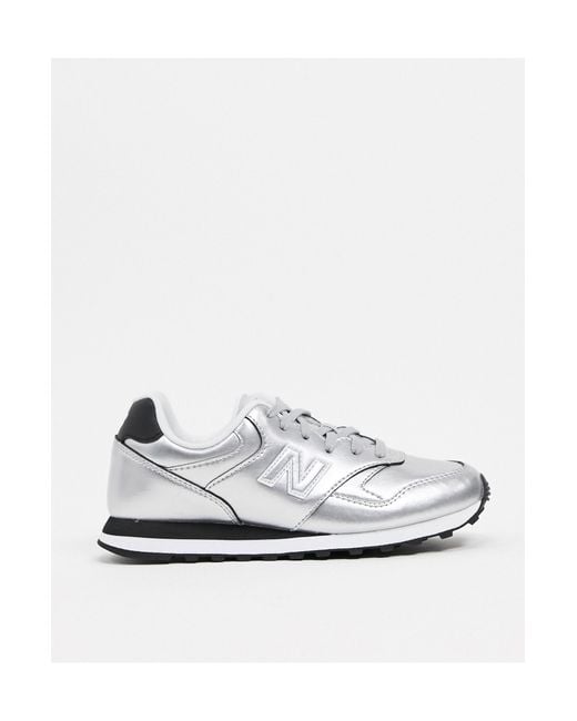 393 - baskets - argent métallisé New Balance en coloris Métallisé | Lyst