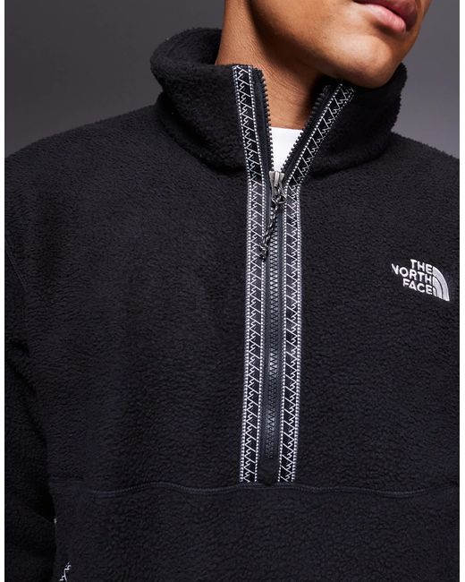 The North Face Brown Fleeski 1/4 Zip Heavy Fleece Jacket for men