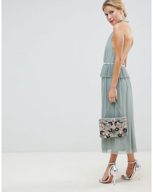 asos tulle midi dress