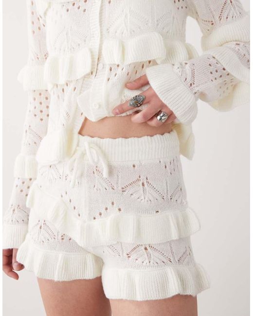 The Ragged Priest Natural Frilly Shorts