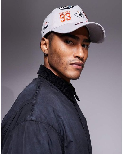 AND1 Multi Badge 5 Panel Golfer Cap in Grey for Men | Lyst UK