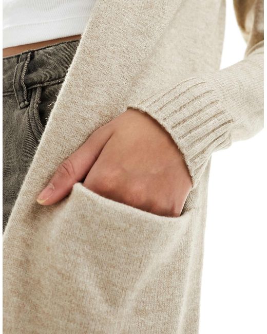 Vila White Longline Cardigan