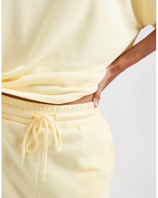 Pieces Natural High Waist Sweat Shorts Co-Ord