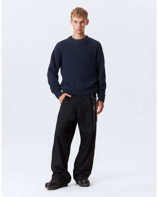 Weekday Blue Wool Blend Jumper for men