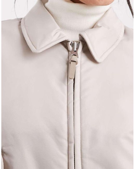Levi's Natural Black Ruched Sleeve Bomber