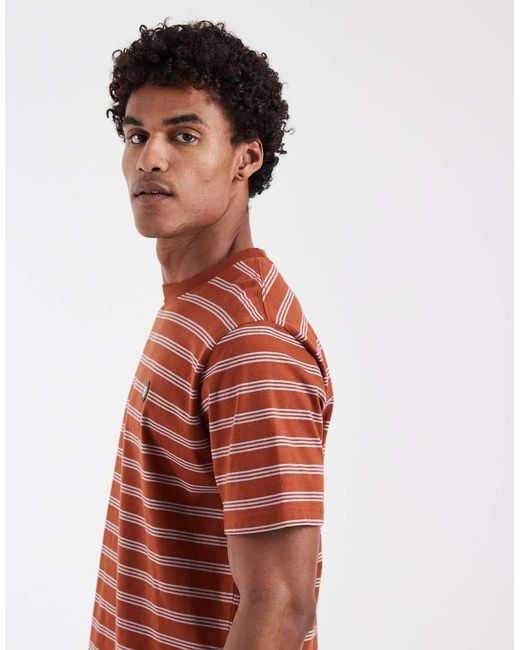 DOUBLE A by WOOD WOOD Red 100% Cotton Easton T-shirt for men