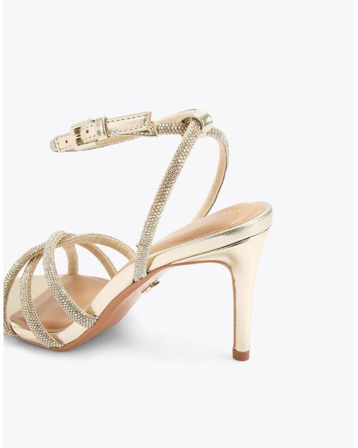 KG by Kurt Geiger White Abra Heel Heeled Sandals