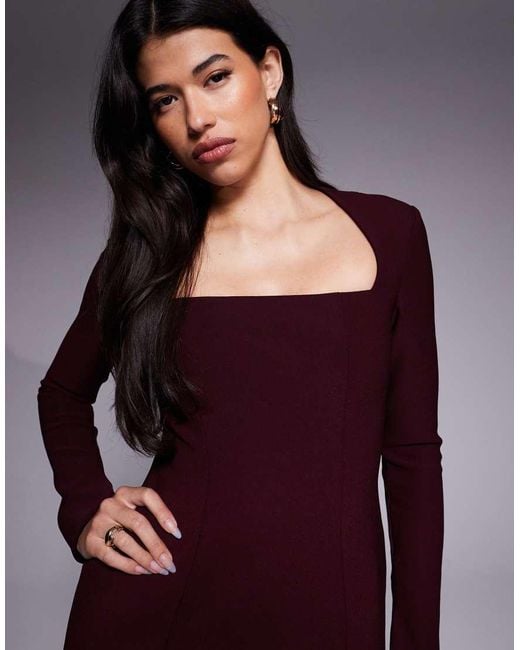 Forever New Purple Structured Mini Dress