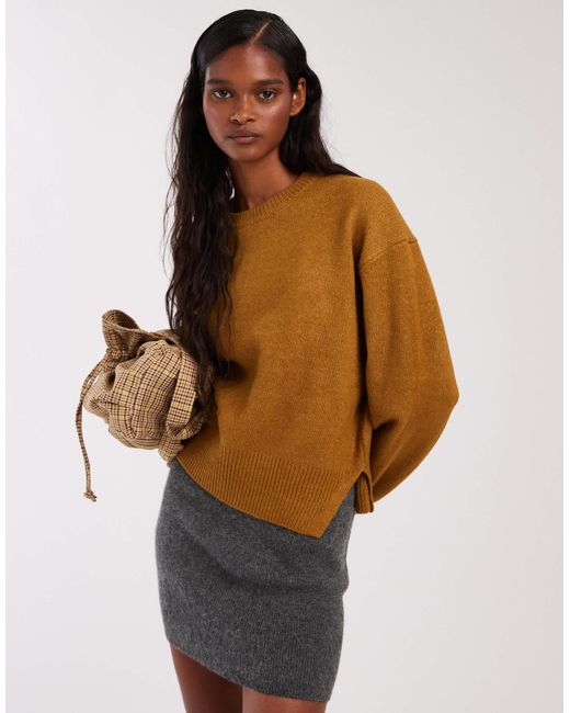 ASOS Natural – kastiger pullover