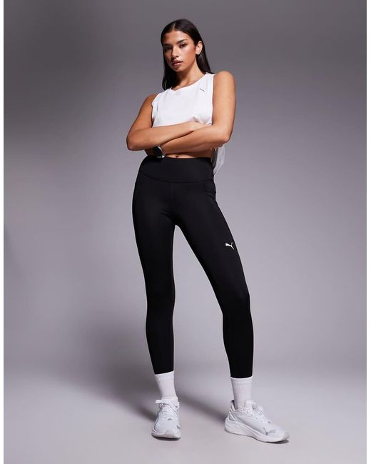 Leggings Negros De Talle Alto Essential De PUMA de color Gray