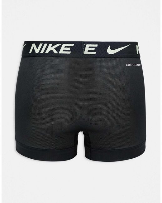 Nike Blue Elite Breathe 3 Pack Trunks for men