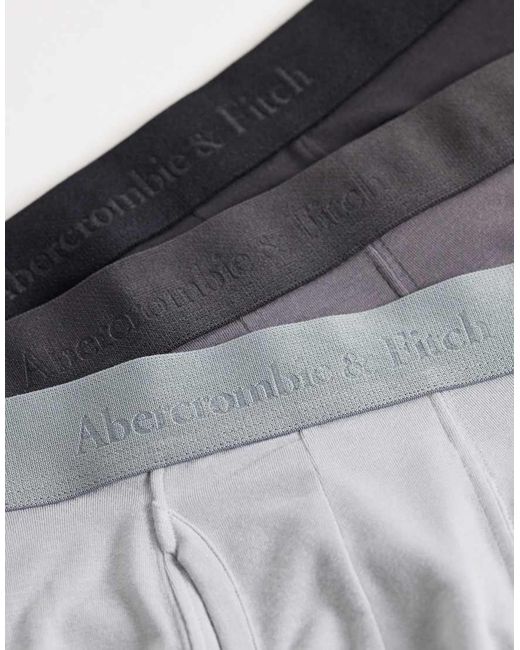Abercrombie & Fitch Gray Abercrombie 3 Pack Performance Boxer Set for men
