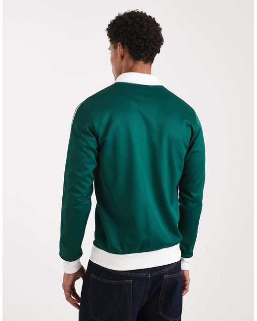 Adidas Originals Green Classic Track Top for men