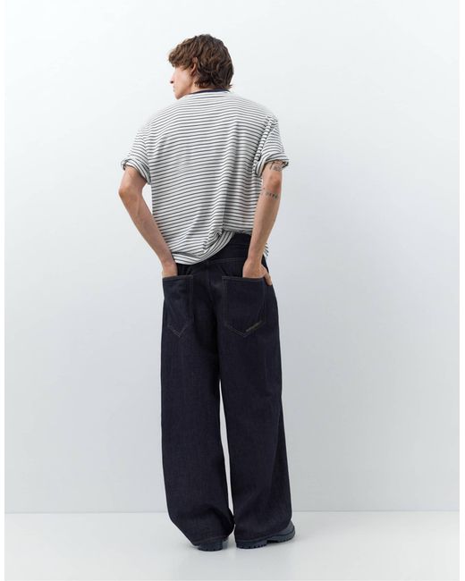 Pull&Bear – superweite jeans in Blue für Herren
