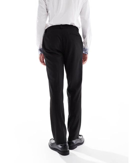 ASOS Black Smart Slim Fit Trousers for men