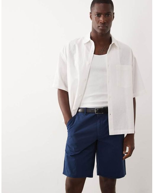 Farah Blue Hawk Chino Shorts for men